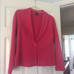 Pink wool cropped blazer
